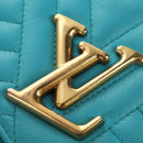 LOUIS VUITTON New Wave PM Herz-Tasche Türkisblau M51936 LV Auth 157113M-26