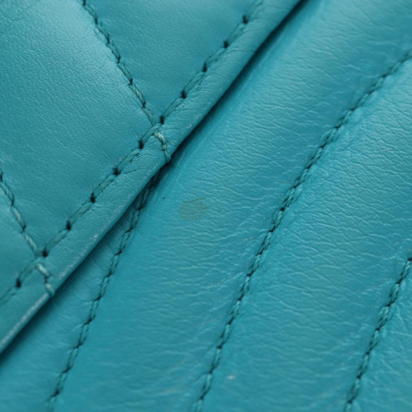LOUIS VUITTON New Wave PM Herz-Tasche Türkisblau M51936 LV Auth 157113M