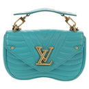 LOUIS VUITTON New Wave PM Herz-Tasche Türkisblau M51936 LV Auth 157113M-13