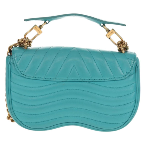 LOUIS VUITTON New Wave PM Heart bag Bag Turquoise Blue M51936 LV Auth 157113M