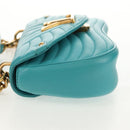 LOUIS VUITTON New Wave PM Herz-Tasche Türkisblau M51936 LV Auth 157113M-3