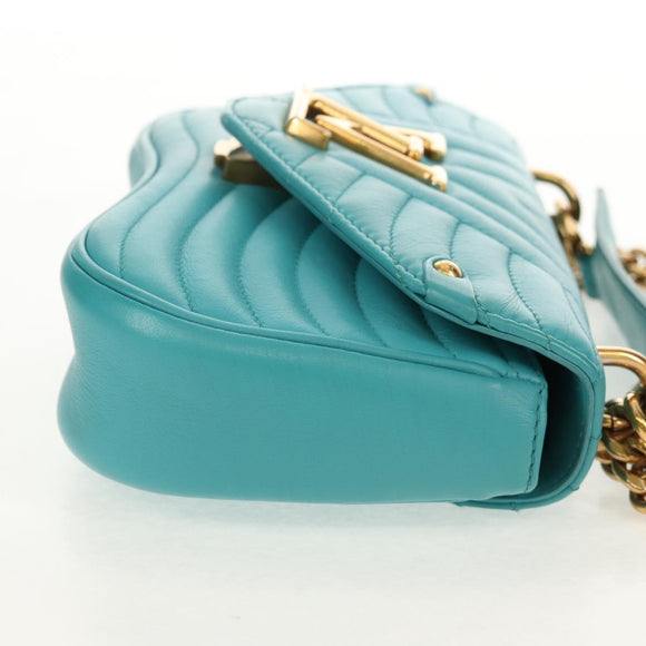 LOUIS VUITTON New Wave PM Herz-Tasche Türkisblau M51936 LV Auth 157113M