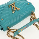LOUIS VUITTON New Wave PM Heart bag Bag Turquoise Blue M51936 LV Auth 157113M-7