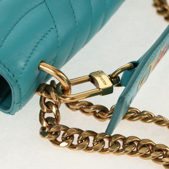 LOUIS VUITTON New Wave PM Heart bag Bag Turquoise Blue M51936 LV Auth 157113M