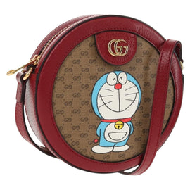 GUCCI Micro GG Supreme Doraemon Collaboration Bag PVC Beige 625216 Auth 157114M