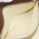 CELINE Paris Macadam Canvas Tote Bag Beige Gold Auth 157115-19