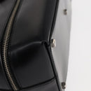 Salvatore Ferragamo Gancini Hand Bag Leather Black Silver Auth 157117-10