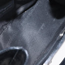 Salvatore Ferragamo Gancini Hand Bag Leather Black Silver Auth 157117-16