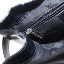 Salvatore Ferragamo Gancini Hand Bag Leather Black Silver Auth 157117-20