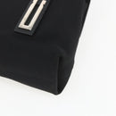 Salvatore Ferragamo Shoulder Bag Canvas Black Silver Auth 157119-12