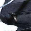 Salvatore Ferragamo Shoulder Bag Canvas Black Silver Auth 157119-15