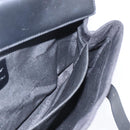 Salvatore Ferragamo Shoulder Bag Canvas Black Silver Auth 157119-17