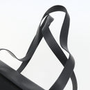 Salvatore Ferragamo Shoulder Bag Canvas Black Silver Auth 157119-8