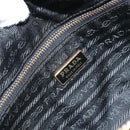 PRADA Hand Bag Nylon Black Gold Auth 157120V-18