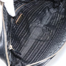 PRADA Hand Bag Nylon Black Gold Auth 157120V-11