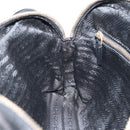 PRADA Hand Bag Nylon Black Gold Auth 157120V-20