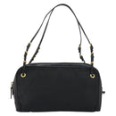 PRADA Hand Bag Nylon Black Gold Auth 157120V-13