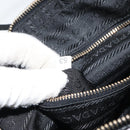 PRADA Hand Bag Nylon Black Gold Auth 157120V-12