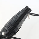 CHANEL Cambon Line Shoulder Bag Leather Silver Black CC Auth 157123SAV-6