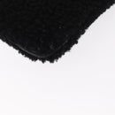FENDI Clutch Bag Wool Black Silver Auth 157124V-15