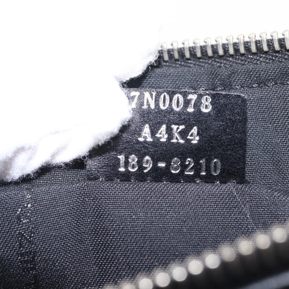 FENDI Clutch Bag Wool Black Silver Auth 157124V