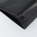 Salvatore Ferragamo Gancini Chain Shoulder Bag Leather Black Gold Auth 157126-15