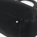 FENDI Hand Bag Black Silver Auth 157127-15