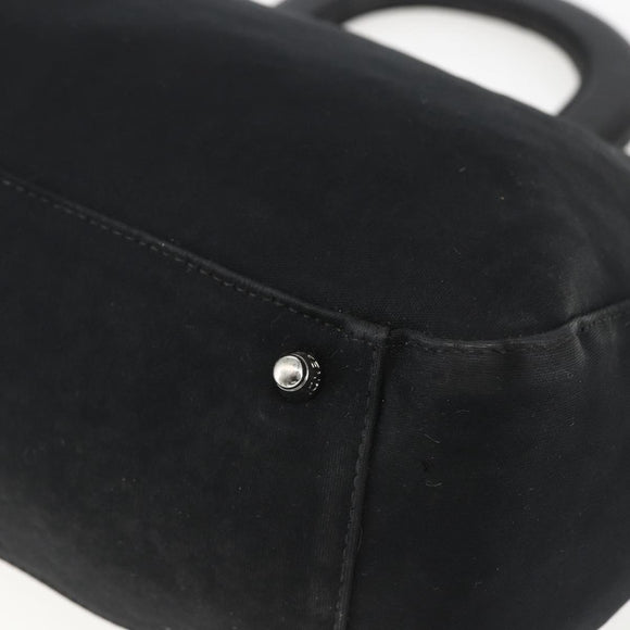 FENDI Hand Bag Black Silver Auth 157127