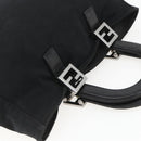 FENDI Hand Bag Black Silver Auth 157127-6