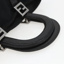 FENDI Hand Bag Black Silver Auth 157127-7
