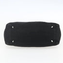 FENDI Hand Bag Black Silver Auth 157127-5