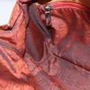 Salvatore Ferragamo Gancini Hand Bag Leather Brown Silver Auth 157129V-20