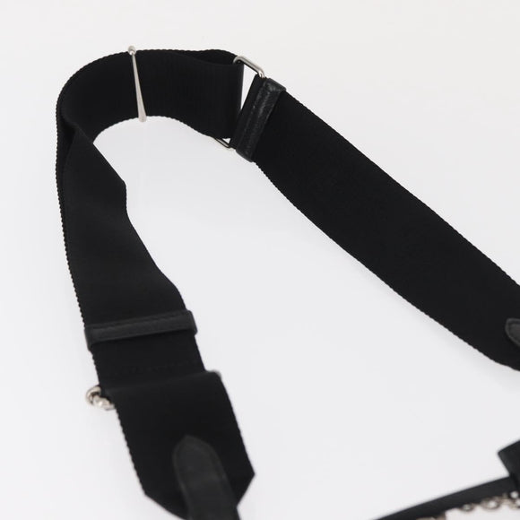 PRADA Re-Edition 2005 Shoulder Bag Nylon 2way Black Silver 1BH204 Auth 157130SAM