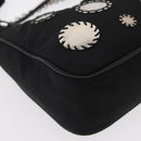 PRADA Re-Edition 2005 Shoulder Bag Nylon 2way Black Silver 1BH204 Auth 157130SAM-17