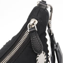 PRADA Re-Edition 2005 Shoulder Bag Nylon 2way Black Silver 1BH204 Auth 157130SAM-22