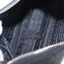 PRADA Re-Edition 2005 Shoulder Bag Nylon 2way Black Silver 1BH204 Auth 157130SAM-11