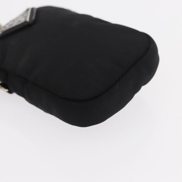 PRADA Re-Edition 2005 Shoulder Bag Nylon 2way Black Silver 1BH204 Auth 157130SAM