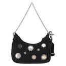 PRADA Re-Edition 2005 Shoulder Bag Nylon 2way Black Silver 1BH204 Auth 157130SAM-3