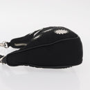 PRADA Re-Edition 2005 Shoulder Bag Nylon 2way Black Silver 1BH204 Auth 157130SAM-5
