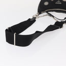 PRADA Re-Edition 2005 Shoulder Bag Nylon 2way Black Silver 1BH204 Auth 157130SAM-9