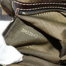 FENDI Zucca Canvas Mamma Baguette Shoulder Bag Black Brown Auth 157134V-11