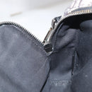 Christian Dior Trotter Canvas Oblique Schultertasche Schwarz Silber Auth 157136-23
