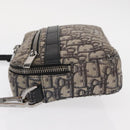 Christian Dior Trotter Canvas Oblique Schultertasche Schwarz Silber Auth 157136-5