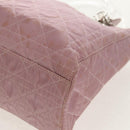 Christian Dior Canage Hand Bag Nylon 2way Pink Silver Auth 157137-15