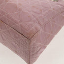 Christian Dior Canage Hand Bag Nylon 2way Pink Silver Auth 157137-17