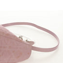 Christian Dior Canage Hand Bag Nylon 2way Pink Silver Auth 157137-14