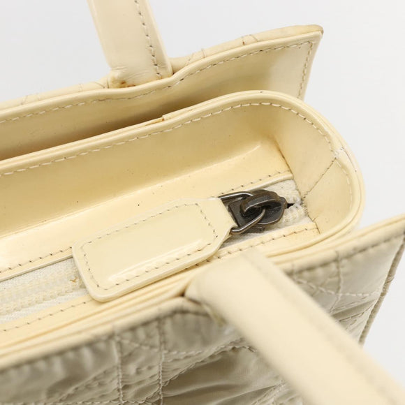 Christian Dior Canage Tote Bag Nylon Beige Auth 157138