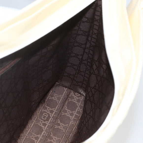 Christian Dior Canage Tote Bag Nylon Beige Auth 157138