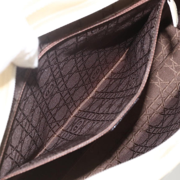 Christian Dior Canage Tote Bag Nylon Beige Auth 157138