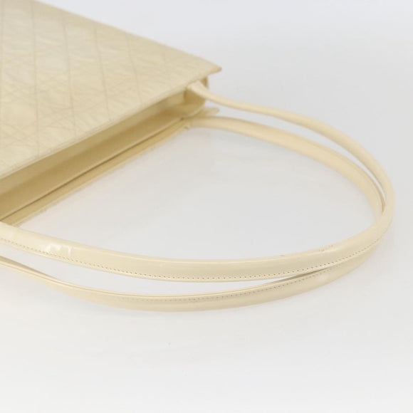 Christian Dior Canage Tote Bag Nylon Beige Auth 157138